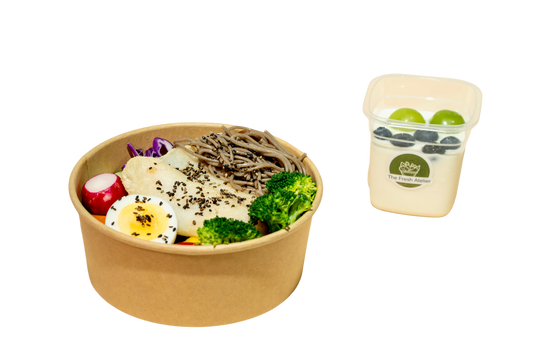 Dory Fish Pasta + Fruit Yogurt